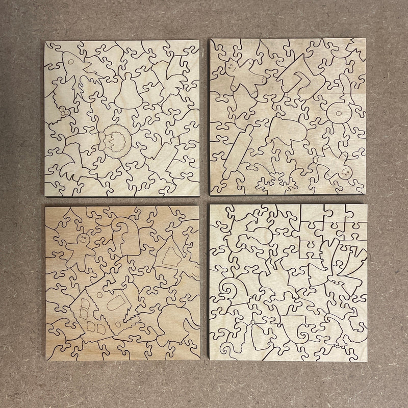 12 Days of Christmas Wooden Puzzle Set – Liminal Puzzle Co