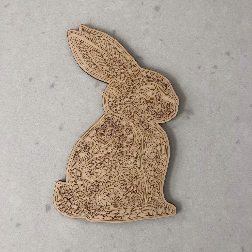 Rabbit Adult Coloring Puzzle - Liminal Puzzle Co