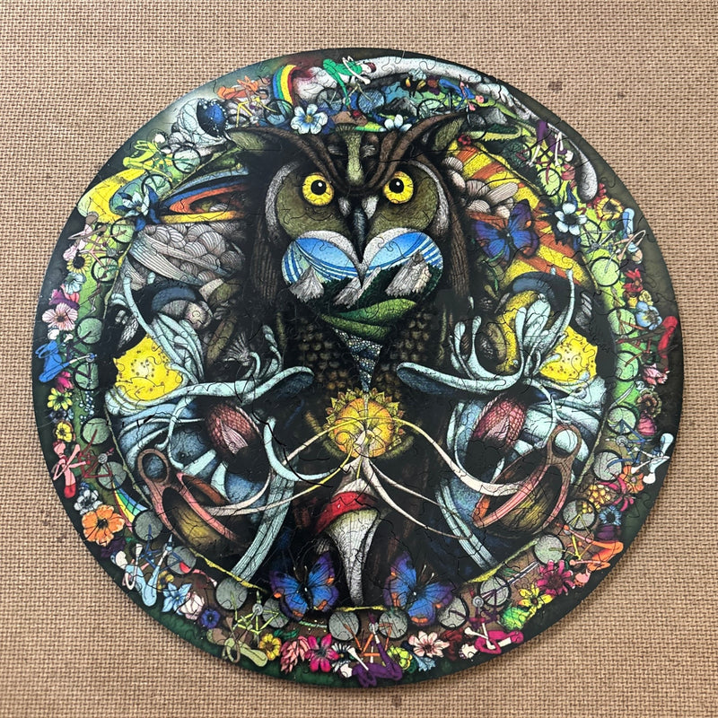 Wooden Owl Jigsaw Puzzle - The Chronicles of Boulder - Liminal Puzzle Co