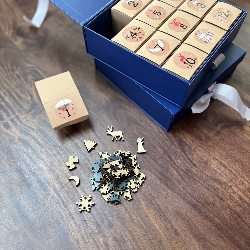 Santa's Workshop Wooden Advent Puzzle (1400 pieces) - Liminal Puzzle Co