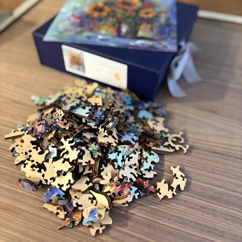 Sunflowers Wooden Puzzle (224 Pieces) - Liminal Puzzle Co