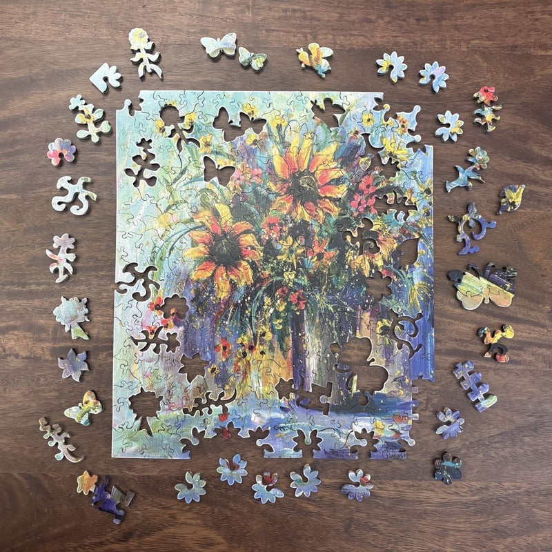 Sunflowers Wooden Puzzle (224 Pieces) - Liminal Puzzle Co