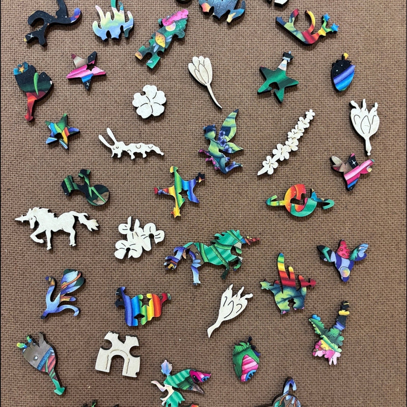 The Unicorn's Paradise (298 Pieces) | Unicorn Wooden Puzzle - Liminal Puzzle Co