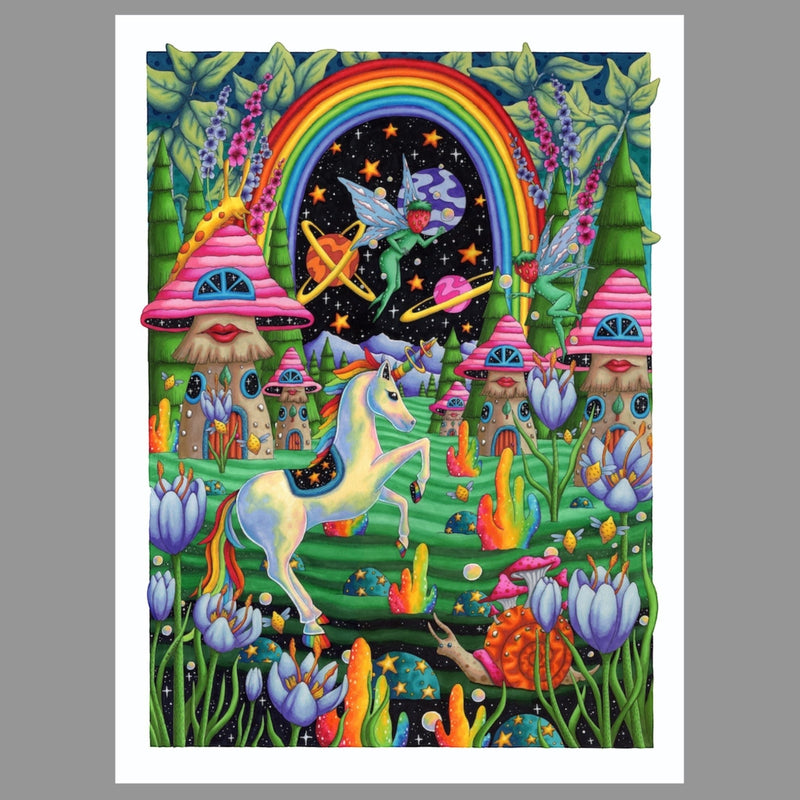 The Unicorn's Paradise (298 Pieces) | Unicorn Wooden Puzzle - Liminal Puzzle Co