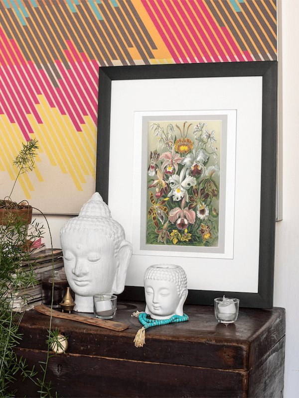 Framed Orchids Wooden Jigsaw Puzzle - Liminal Puzzle Co